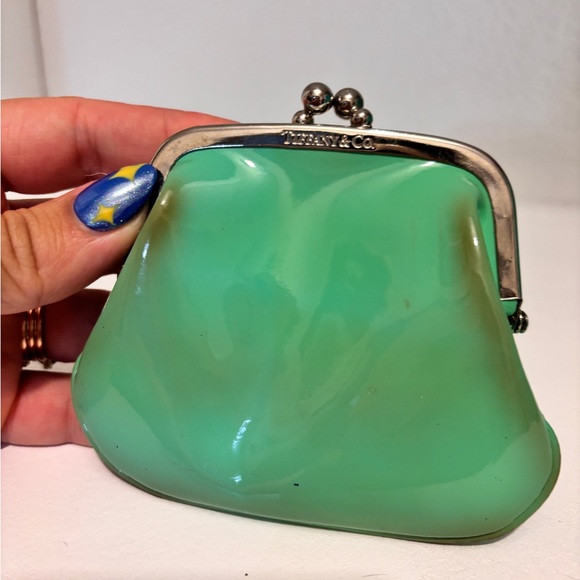 Tiffany & Co. Patent Leather Kisslock Coin Purse - stained - Picture 15 of 15